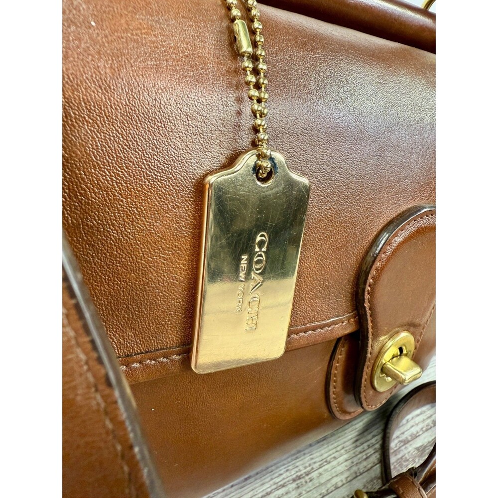 SOLD***COACH Willis #9927 Brown Leather Crossbody HandBag Beautiful Condition - Picture 13 of 17